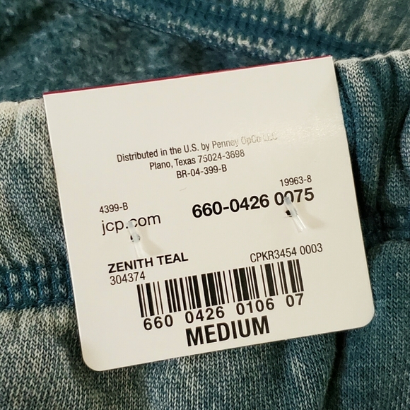 Flirtitude Boyfriend Fit Jogger Zenith Teal M Oversized NWT - Picture 7 of 12